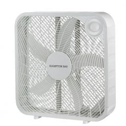 Hampton Bay 20 in. 3-Speed Indoor Box Fan in White -Hampton Bay Shop white hampton bay box fans fb50 16h 4f 1000