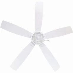 Hampton Bay Seaport 52 in. LED White Smart Hubspace Ceiling Fan with Light and Remote -Hampton Bay Shop white hampton bay ceiling fans with lights al634 wh hs 77 1000