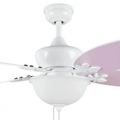 Hampton Bay Harper III 44 in. LED White Smart Hubspace Ceiling Fan with Light and Remote -Hampton Bay Shop white hampton bay ceiling fans with lights am214led wh hs 1d 1000