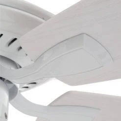 Hampton Bay Gazebo II 42 in. White Smart Hubspace Ceiling Fan with Remote -Hampton Bay Shop white hampton bay ceiling fans without lights yg187 wh hs 66 1000