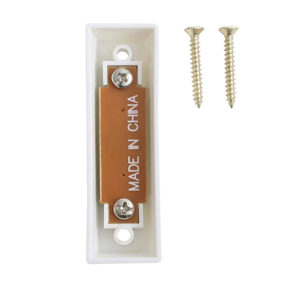 Hampton Bay Wired LED Illuminated Doorbell Push Button, White 2 Hampton Bay Wired LED Illuminated Doorbell Push Button, White - Image 2