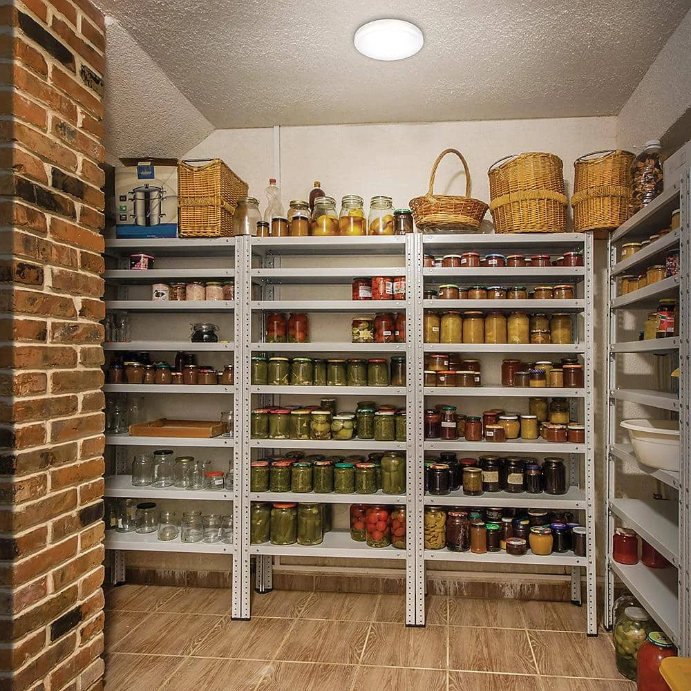 Hampton Bay 12 in. Round LED Flush Mount Light Pantry Laundry Closet Light 1000 Lumens Dimmable 4000K Bright White 6 Hampton Bay 12 in. Round LED Flush Mount Light Pantry Laundry Closet Light 1000 Lumens Dimmable 4000K Bright White - Image 6