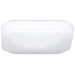 Hampton Bay 12 in. 14-Watt Square LED Flush Mount Ceiling Light 1000 Lumens 4000K Bright White Dimmable