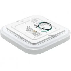 Hampton Bay 12 in. 14-Watt Square LED Flush Mount Ceiling Light 1000 Lumens 4000K Bright White Dimmable -Hampton Bay Shop white hampton bay flush mount lights 54616291 66 1000