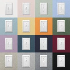 Hampton Bay Cottage 1 Gang Duplex Composite Wall Plate - White (2-Pack) -Hampton Bay Shop white hampton bay outlet wall plates 279dwhb 2 66 1000