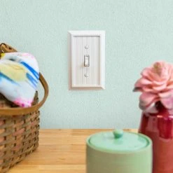 Hampton Bay Cottage 1 Gang Duplex Composite Wall Plate - White -Hampton Bay Shop white hampton bay outlet wall plates 279dwhb 4f 1000