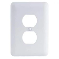 Hampton Bay Perry White 1-Gang Duplex Outlet Steel Wall Plate (4-Pack) 8 Hampton Bay Perry White 1-Gang Duplex Outlet Steel Wall Plate (4-Pack) -Hampton Bay Shop white hampton bay outlet wall plates 635dwhbx c3 1000