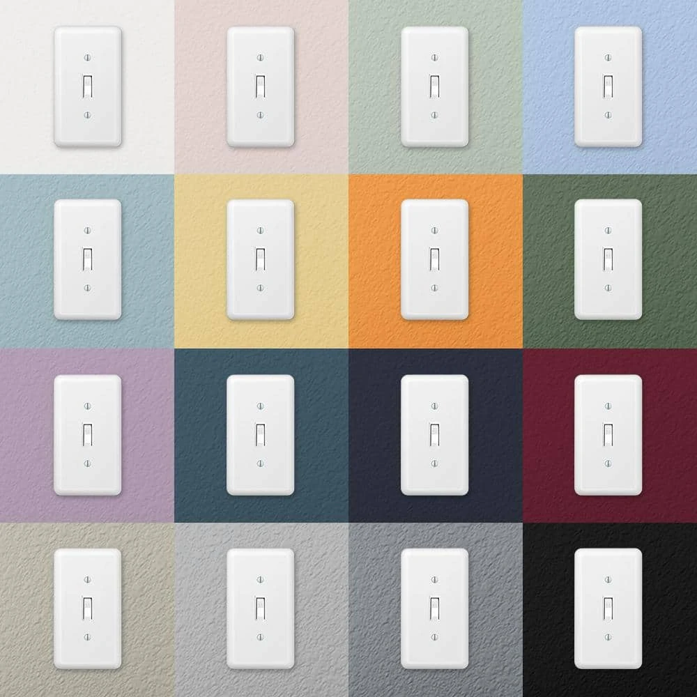 Hampton Bay Declan 1 Gang Duplex Steel Wall Plate - White 3 Hampton Bay Declan 1 Gang Duplex Steel Wall Plate - White - Image 3