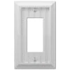 Hampton Bay Cottage White 1-Gang Decorator/Rocker Composite Wall Plate (4-Pack)