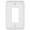 Hampton Bay Perry 1 Gang Rocker Steel Wall Plate - White