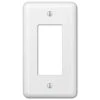Hampton Bay Declan 1 Gang Rocker Steel Wall Plate - White