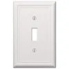 Hampton Bay Ascher 1 Gang Toggle Steel Wall Plate - White
