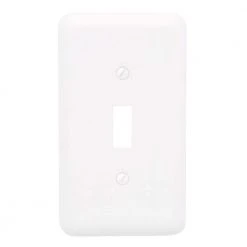 Hampton Bay Declan 1 Gang Toggle Steel Wall Plate - White -Hampton Bay Shop white hampton bay toggle light switch plates 935twhb 1f 1000