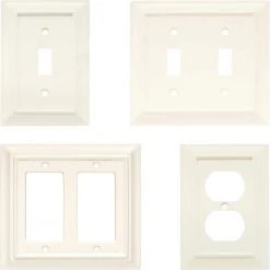 Hampton Bay White 2-Gang Toggle Wall Plate (1-Pack) 12 Hampton Bay White 2-Gang Toggle Wall Plate (1-Pack) -Hampton Bay Shop white hampton bay toggle light switch plates w10763 wh uh c3 1000