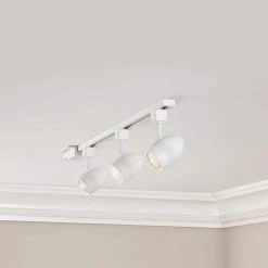 Hampton Bay 4 ft. 3-Light White Integrated LED Linear Track Lighting Kit with Round Back Heads 9 Hampton Bay 4 ft. 3-Light White Integrated LED Linear Track Lighting Kit with Round Back Heads -Hampton Bay Shop white hampton bay track lighting kits 804629 4f 1000