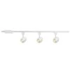 Hampton Bay 4 ft. 3-Light White Integrated LED Linear Track Lighting Kit with Round Back Heads