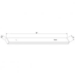 Hampton Bay 8 ft. 2400-Watt White Linear Track Lighting Rail Section -Hampton Bay Shop white hampton bay track lighting rails 804999 d4 1000