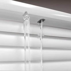 Hampton Bay White Cordless Room Darkening 1 in. Vinyl Mini Blind for Window or Door - 47 in. W x 48 in. L -Hampton Bay Shop white hampton bay vinyl mini blinds 10793478350537 1d 1000