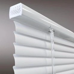 Hampton Bay White Cordless Room Darkening 1 in. Vinyl Mini Blind for Window or Door - 47 in. W x 48 in. L -Hampton Bay Shop white hampton bay vinyl mini blinds 10793478350537 40 1000