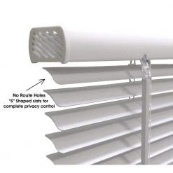 Hampton Bay White Cordless Blackout 1 in. Vinyl Mini Blind for Window or Door - 47 in. W x 48 in. L 12 Hampton Bay White Cordless Blackout 1 in. Vinyl Mini Blind for Window or Door - 47 in. W x 48 in. L -Hampton Bay Shop white hampton bay vinyl mini blinds 10793478353323 40 1000