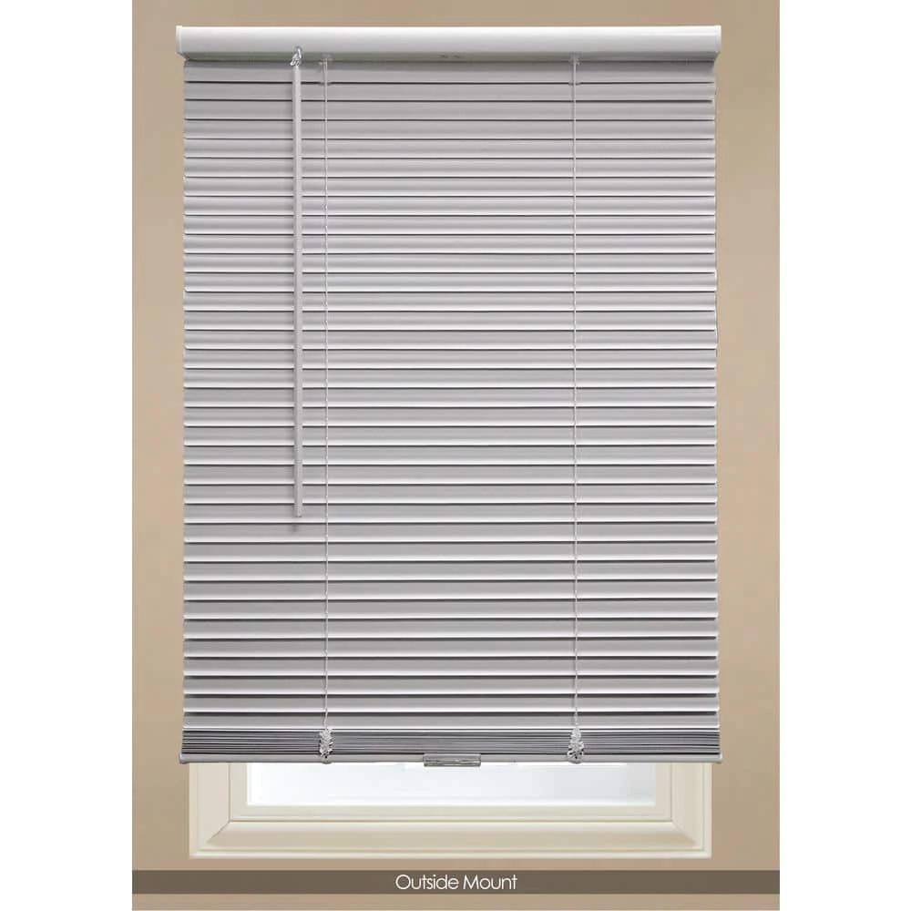 Hampton Bay White Cordless Blackout 1 in. Vinyl Mini Blind for Window or Door - 47 in. W x 48 in. L 6 Hampton Bay White Cordless Blackout 1 in. Vinyl Mini Blind for Window or Door - 47 in. W x 48 in. L - Image 6
