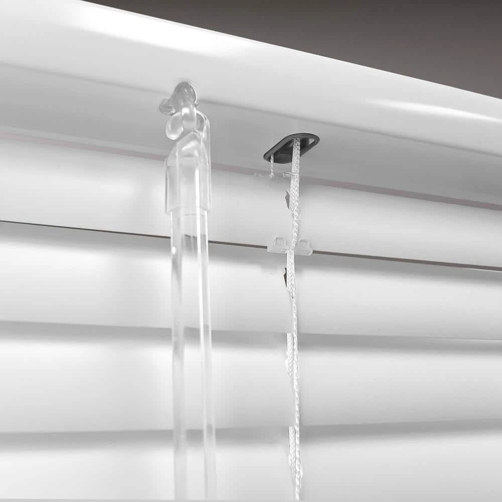 Hampton Bay White Cordless Blackout 1 in. Vinyl Mini Blind for Window or Door - 47 in. W x 48 in. L 4 Hampton Bay White Cordless Blackout 1 in. Vinyl Mini Blind for Window or Door - 47 in. W x 48 in. L - Image 4
