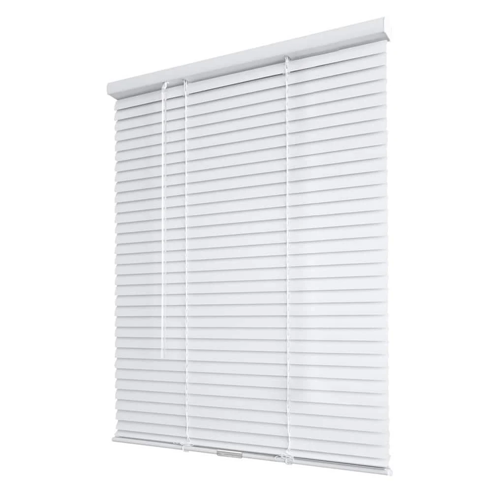 Hampton Bay White Cordless Blackout 1 in. Vinyl Mini Blind for Window or Door - 47 in. W x 48 in. L 8 Hampton Bay White Cordless Blackout 1 in. Vinyl Mini Blind for Window or Door - 47 in. W x 48 in. L - Image 8