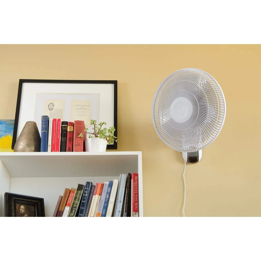 Hampton Bay 16 in. Indoor Wall Mount Fan with Remote 7 Hampton Bay 16 in. Indoor Wall Mount Fan with Remote - Image 7