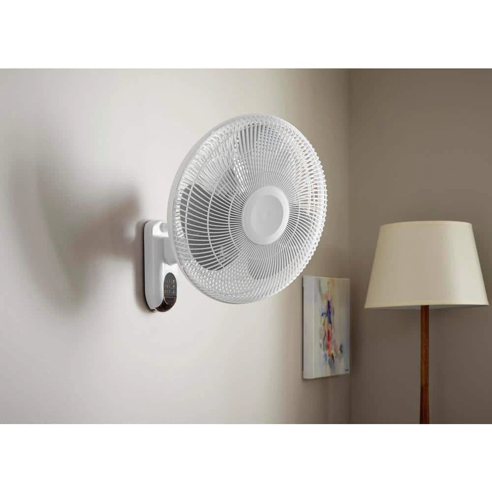 Hampton Bay 16 in. Indoor Wall Mount Fan with Remote 2 Hampton Bay 16 in. Indoor Wall Mount Fan with Remote - Image 2