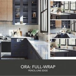 Hampton Bay Formica 8 ft. Laminate Countertop Kit Included in Textured White Ice Granite Etchings with Eased Edge -Hampton Bay Shop white ice granite hampton bay laminate countertops 12349kt08n9476 40 1000