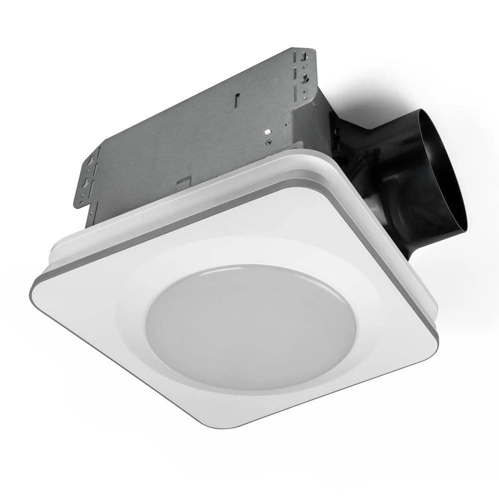 Hampton Bay 160 CFM Ceiling Mount Room Side Installation Bathroom Exhaust Fan with Adjustable LED Lighting and Night Light 1 Hampton Bay 160 CFM Ceiling Mount Room Side Installation Bathroom Exhaust Fan with Adjustable LED Lighting and Night Light