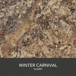 Hampton Bay Wilsonart 6 ft. Laminate Countertop Kit Included in Textured Winter Carnival Granite with Full Wrap Ogee Edge -Hampton Bay Shop winter carnival granite hampton bay laminate countertops 12337kt06n1874 4f 1000