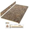 Hampton Bay Wilsonart 6 ft. Laminate Countertop Kit Included in Textured Winter Carnival Granite with Full Wrap Ogee Edge