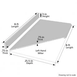 Hampton Bay Wilsonart 8 ft. Laminate Countertop Kit Included in Textured Winter Carnival Granite with Full Wrap Ogee Edge -Hampton Bay Shop winter carnival granite hampton bay laminate countertops 12337kt08l1874 fa 1000