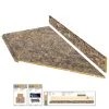Hampton Bay Wilsonart 8 ft. Laminate Countertop Kit Included in Textured Winter Carnival Granite with Full Wrap Ogee Edge