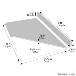 Hampton Bay Wilsonart 8 ft. Laminate Countertop Kit Included in Textured Winter Carnival Granite with Full Wrap Ogee Edge -Hampton Bay Shop winter carnival granite hampton bay laminate countertops 12337kt08r1874 fa 1000