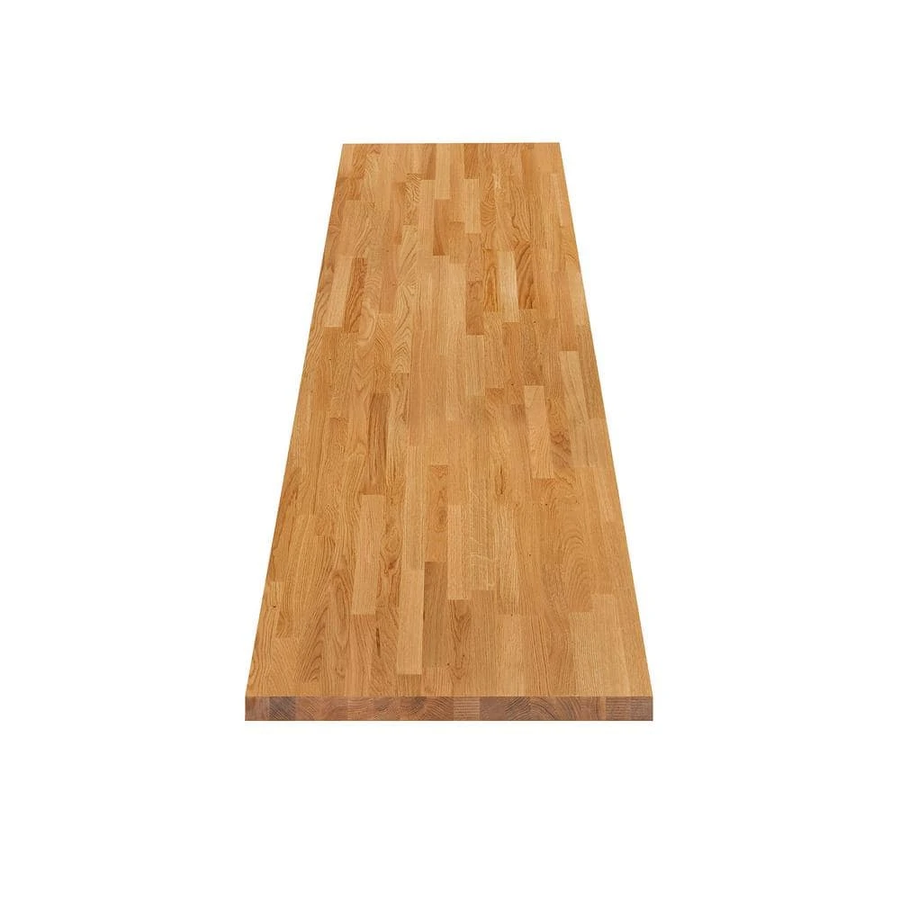 Hampton Bay 5 ft. L x 30 in. D Finished Engineered Oak Solid Wood Butcher Block Desktop Countertop 5 Hampton Bay 5 ft. L x 30 in. D Finished Engineered Oak Solid Wood Butcher Block Desktop Countertop - Image 5