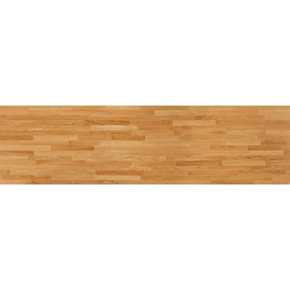 Hampton Bay 5 ft. L x 30 in. D Finished Engineered Oak Solid Wood Butcher Block Desktop Countertop 3 Hampton Bay 5 ft. L x 30 in. D Finished Engineered Oak Solid Wood Butcher Block Desktop Countertop - Image 3