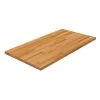 Hampton Bay 6 ft. L x 39 in. D Finished Engineered Oak Solid Wood Butcher Block Island Countertop