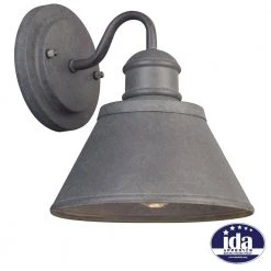 Hampton Bay 1-Light Zinc Outdoor Wall Barn Light Sconce Lantern -Hampton Bay Shop zinc hampton bay outdoor sconces hsp1691a 1d 1000
