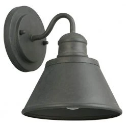 Hampton Bay 1-Light Zinc Outdoor Wall Barn Light Sconce Lantern -Hampton Bay Shop zinc hampton bay outdoor sconces hsp1691a a0 1000